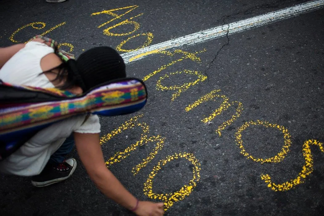 Protest in Ecuador - 'Vivas Nos Queremos'