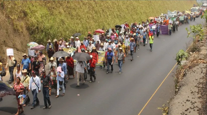 marcha por el agua