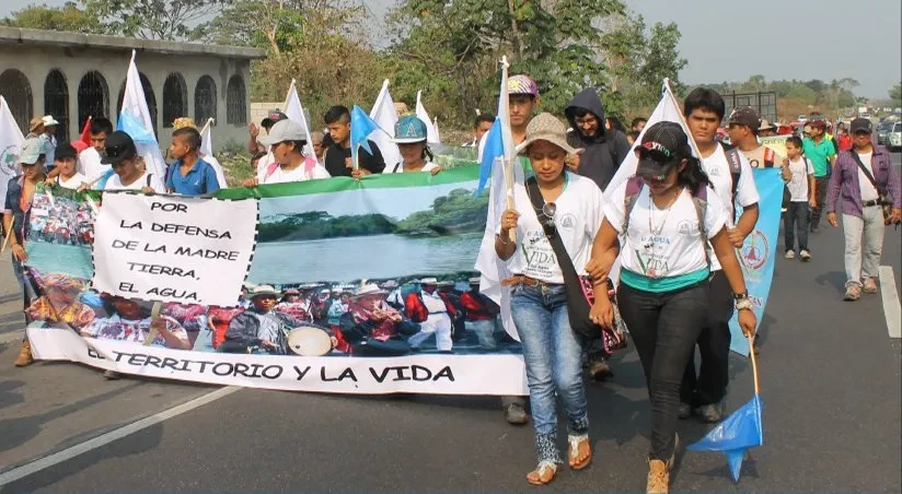 marcha por el agua