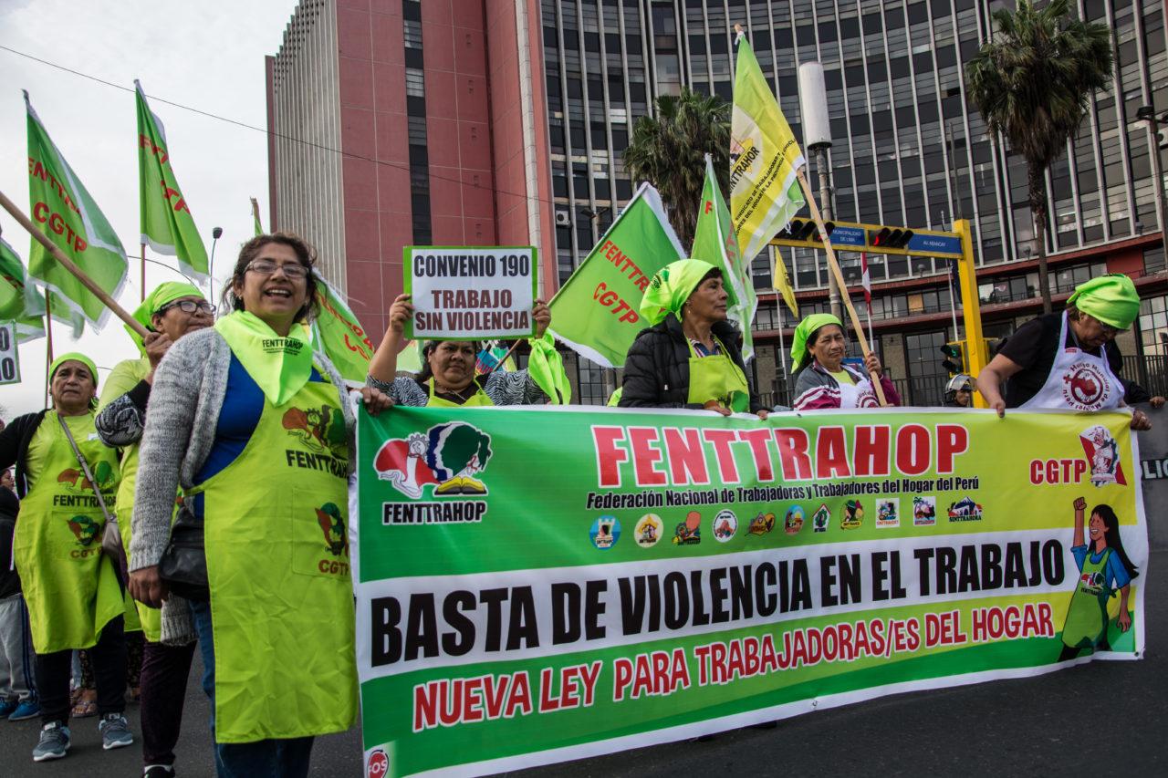 Peru conventie 190 demonstratie 