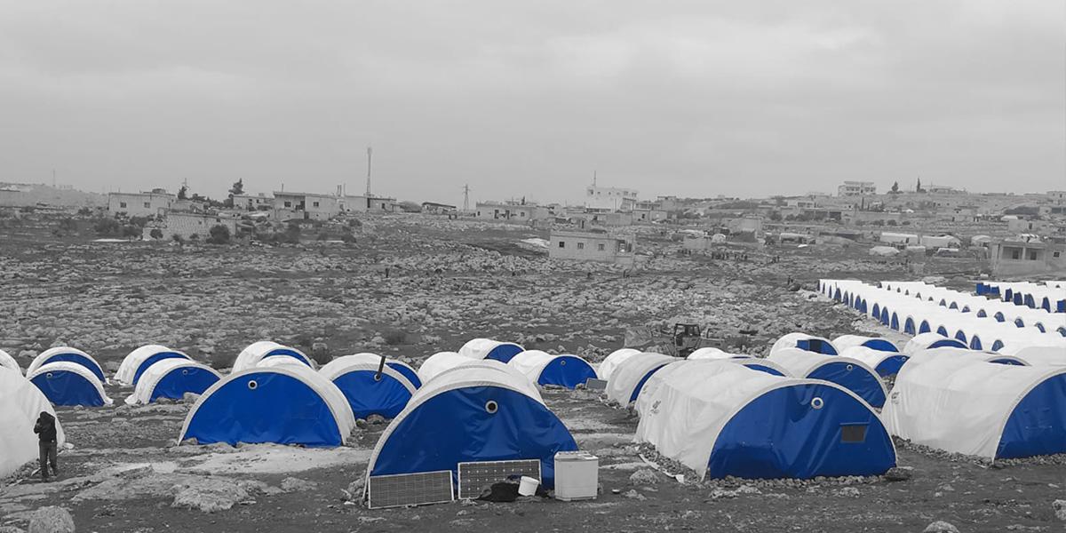 Bab al-Salam vluchtelingenkomp in Syrië