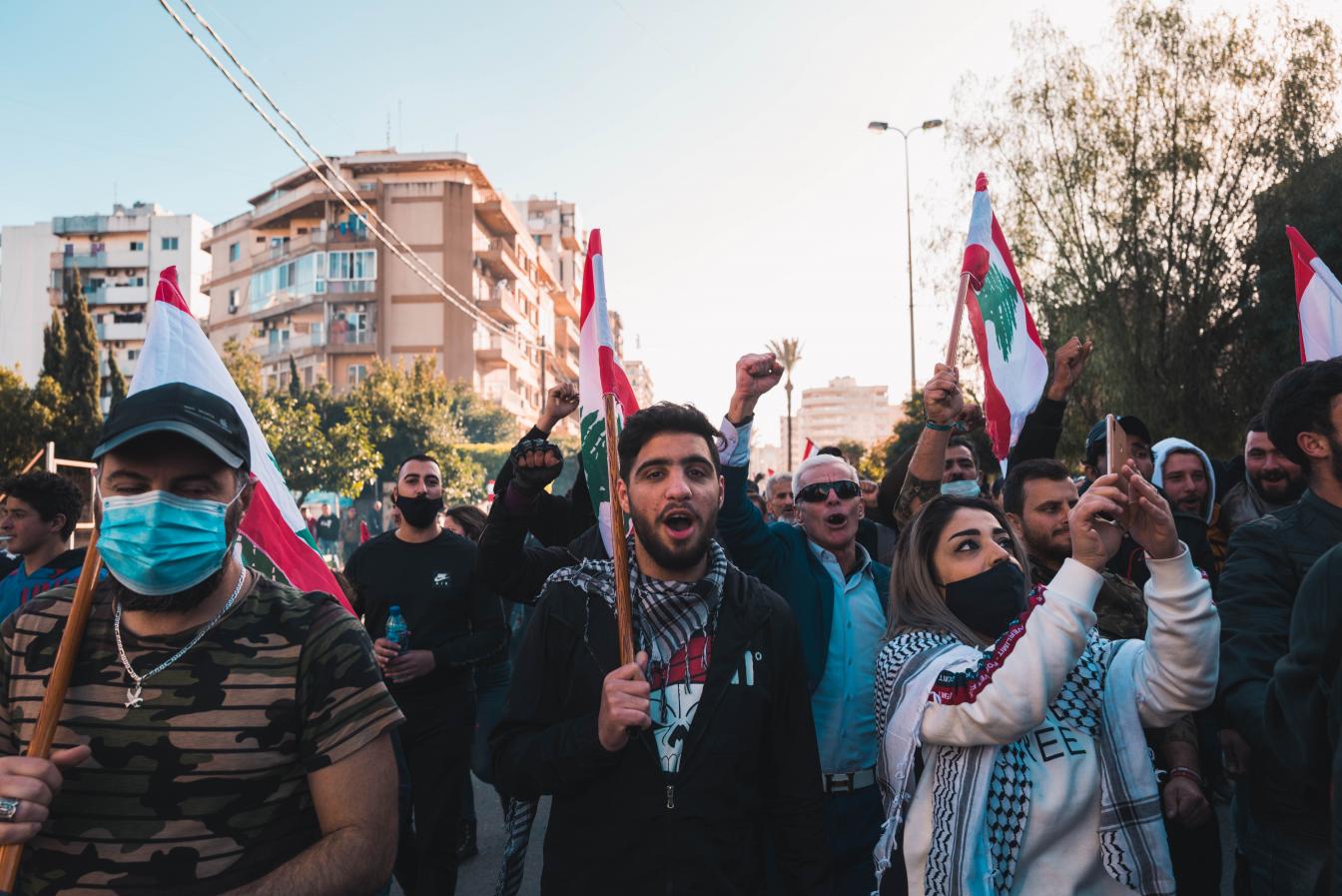 Protestactie Libanon