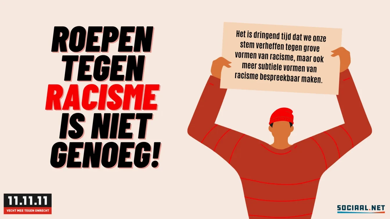 Roepen tegen racisme is niet genoeg