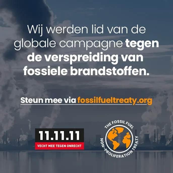 Campagne tegen de verspreiding van fossiele brandstoffen