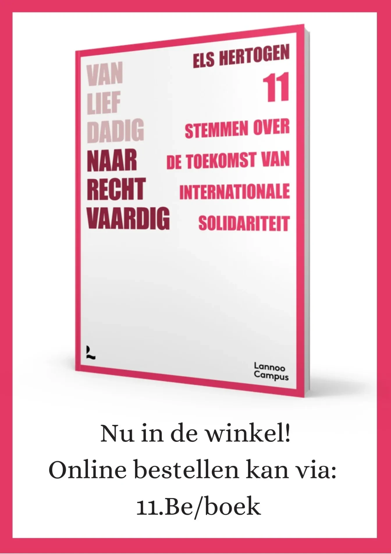 Affiche 'Van liefdadig naar rechtvaardig'