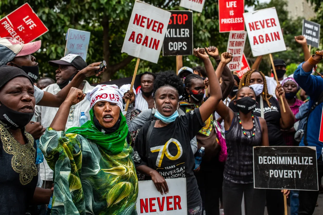 Protesten in Kenria tegen politiegeweld nav Coronamaatregelen