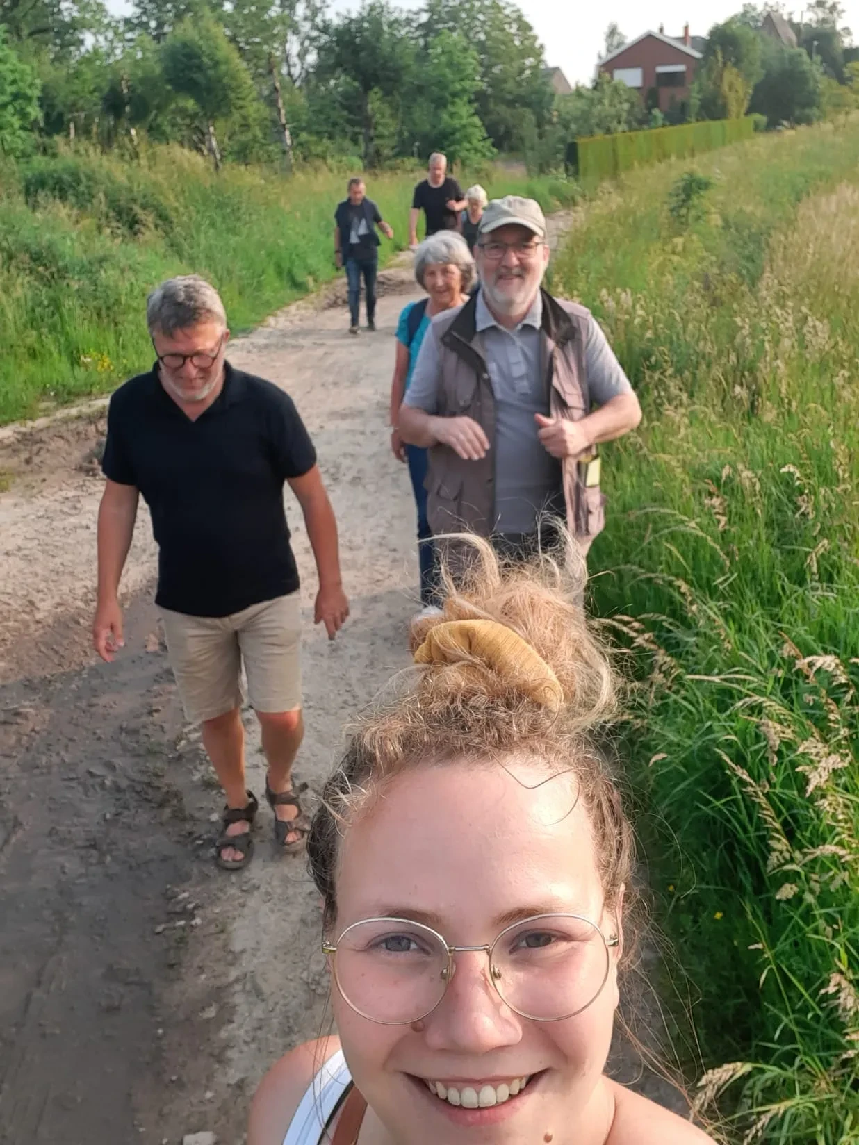 De 11.groep van Wetteren op wandel