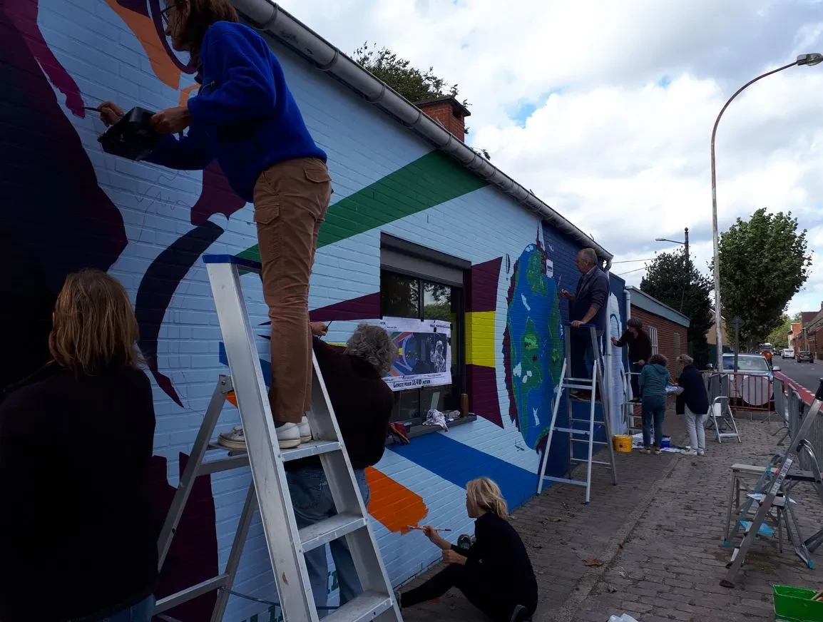 Making off mural Hoogstraten