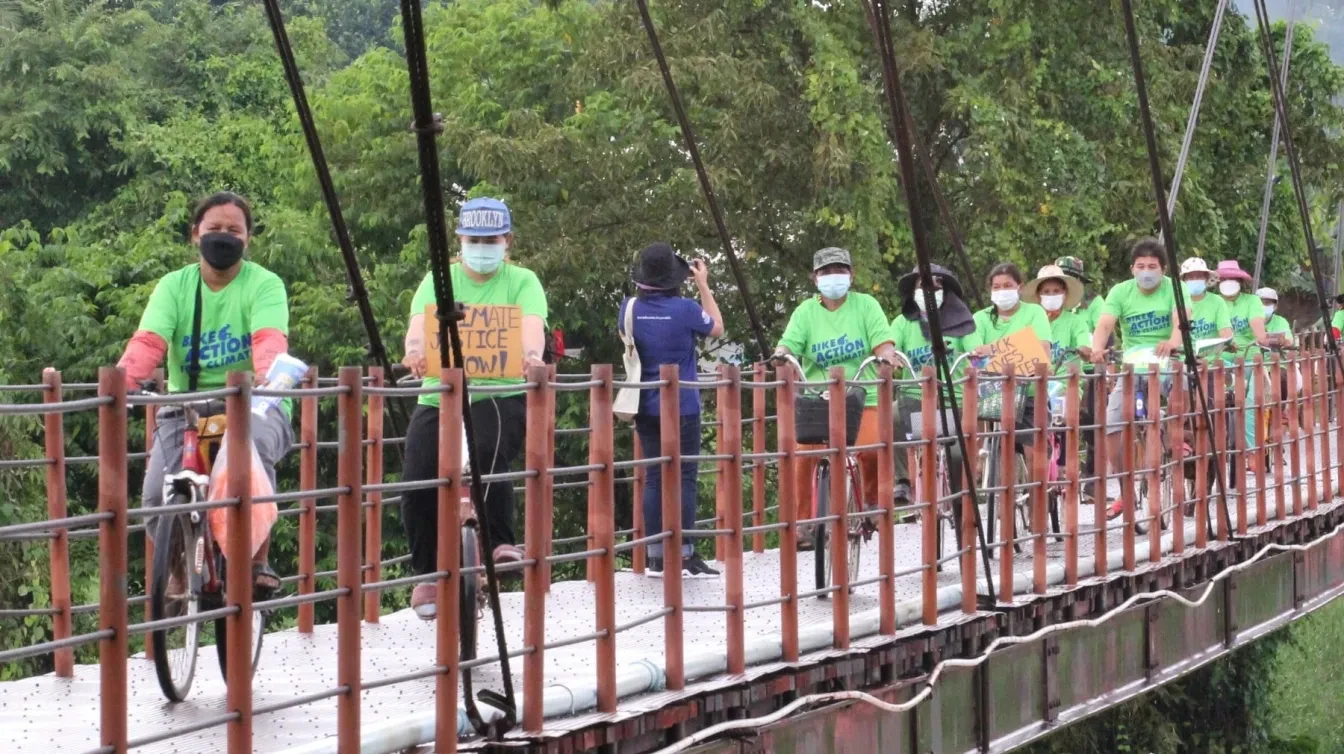 Bike Action for Climate in Pitsanulok Thailand