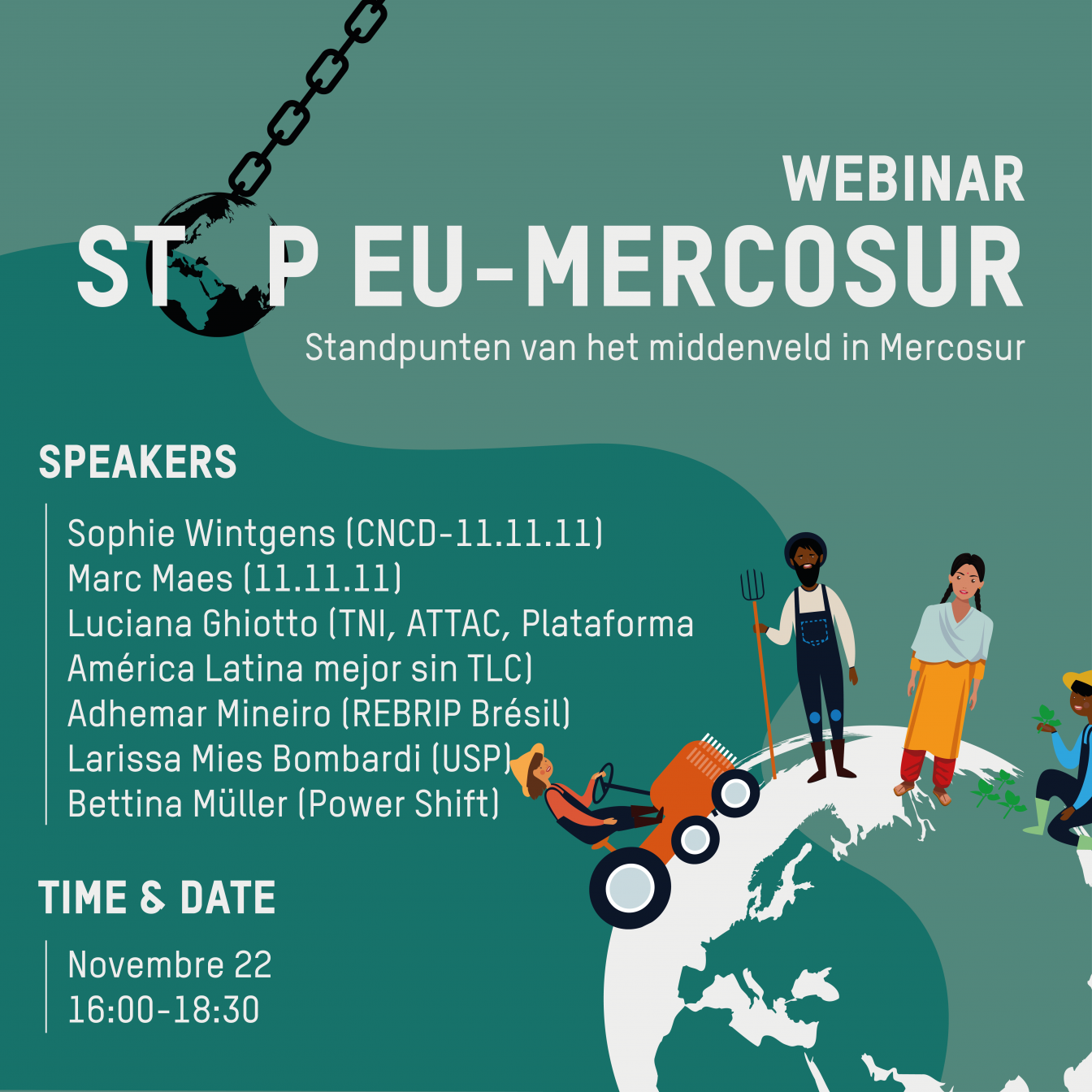 Advertentie Webinar Stop EU-Mercosur met oplijsting sprekers