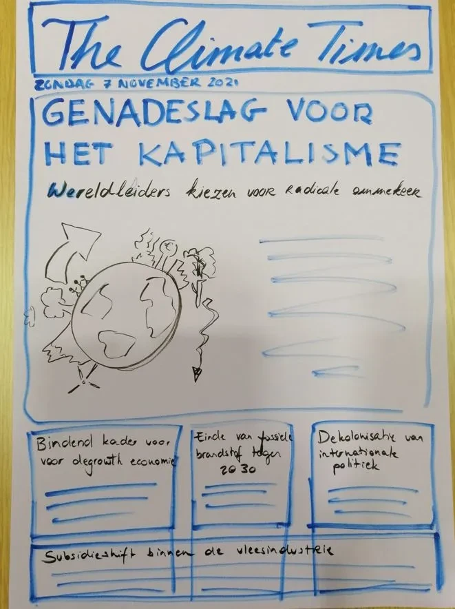 Brainstorm opiniestuk jongerencollectief COP26