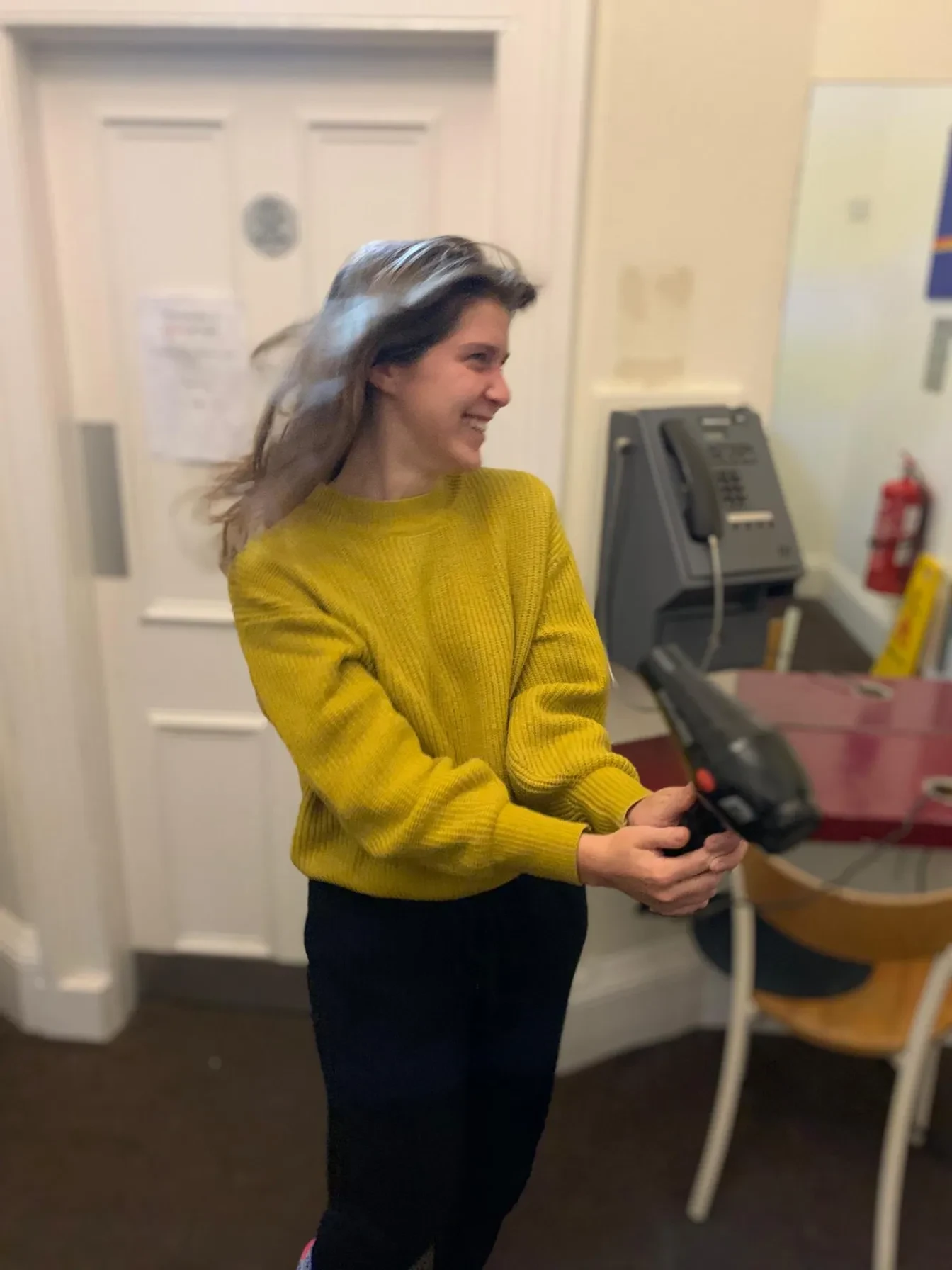 Clara, één van de jongeren van het jongerencollectief.