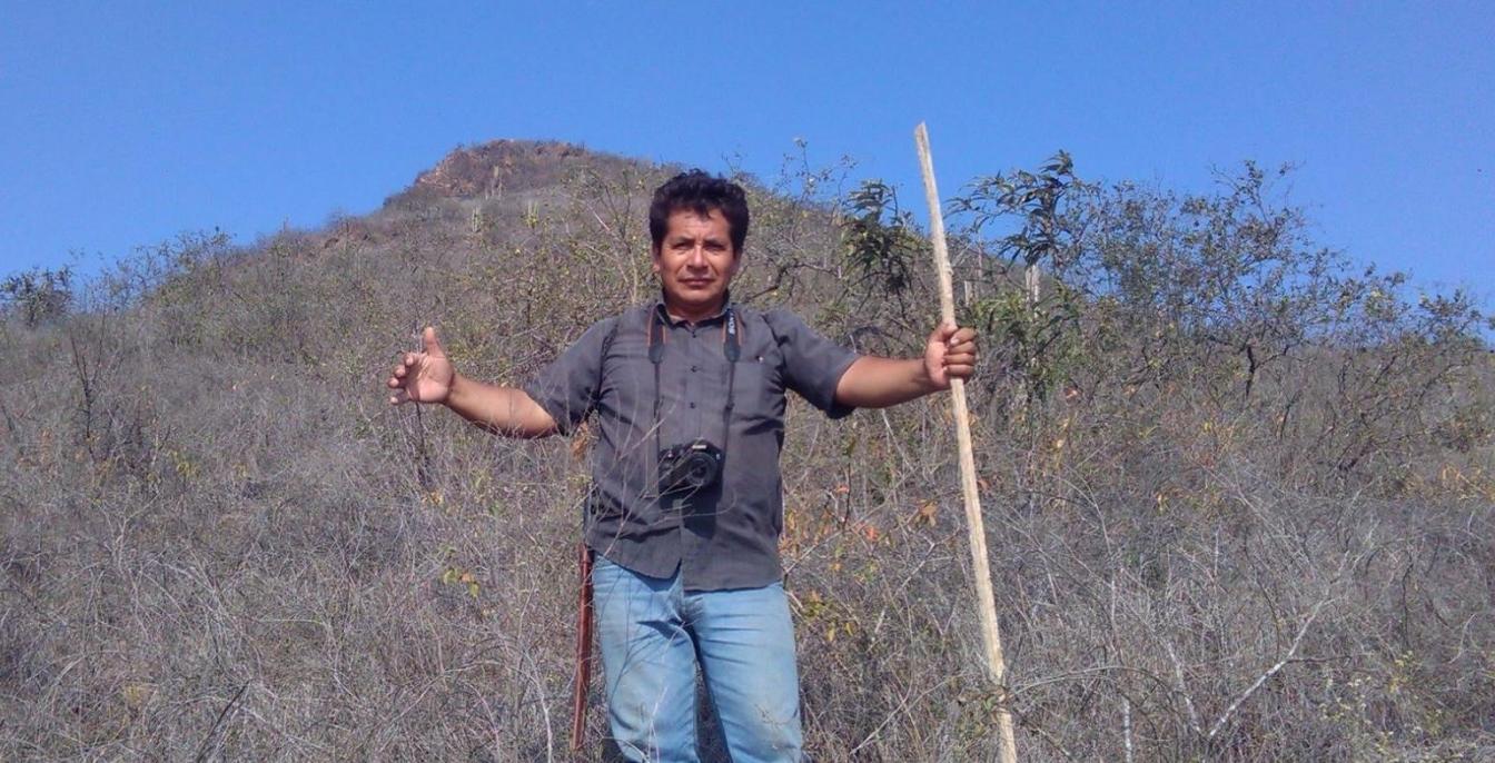 Edivar Juan Carrasco Vasquez in het Chaparrí reservaat