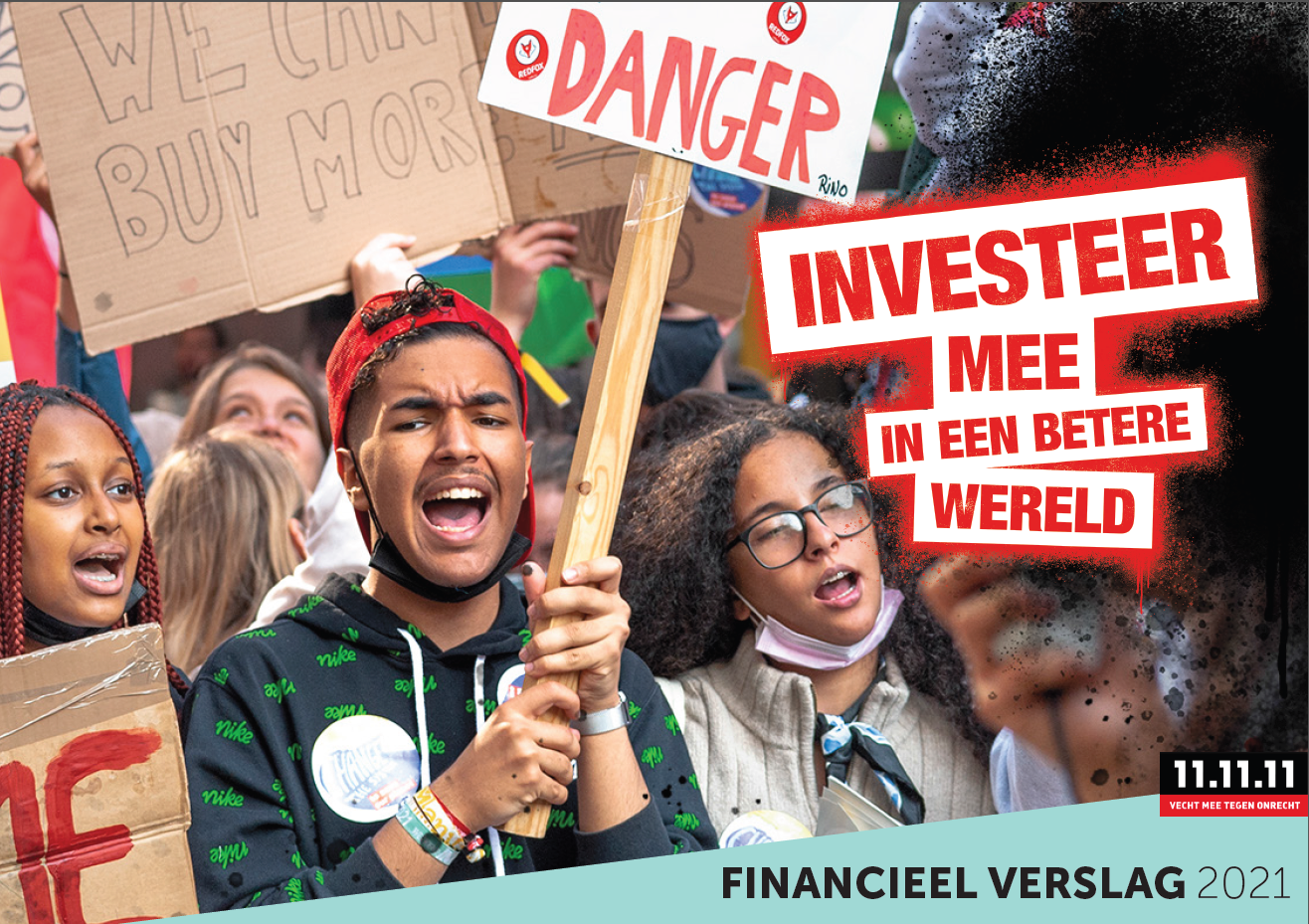 Cover financieel verslag 2021 - Investeer mee in een betere wereld