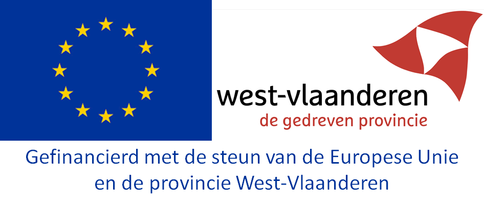 Banner logo's EU en provincie West-Vlaanderen