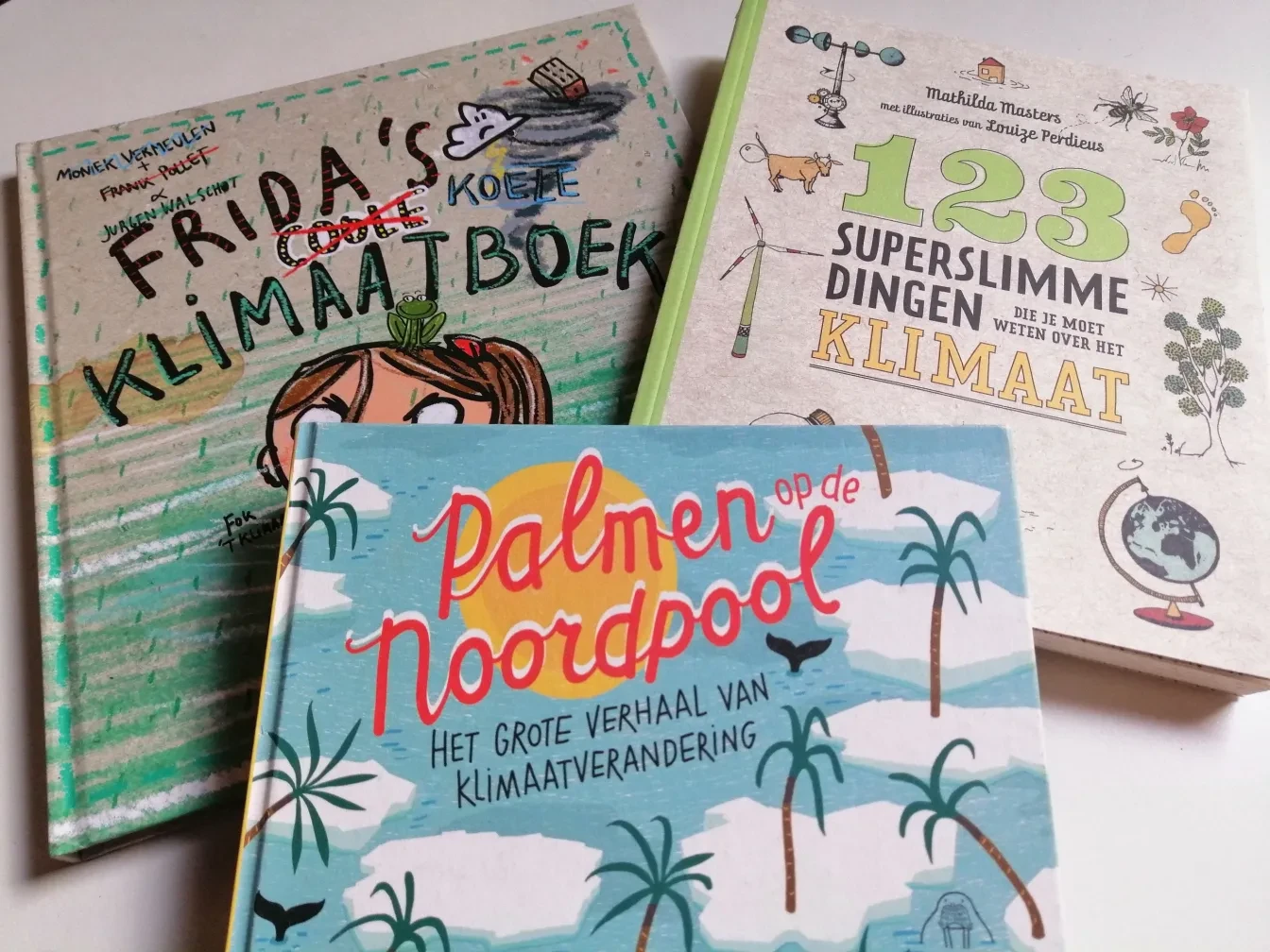 Covers van drie educatieve kinderboeken