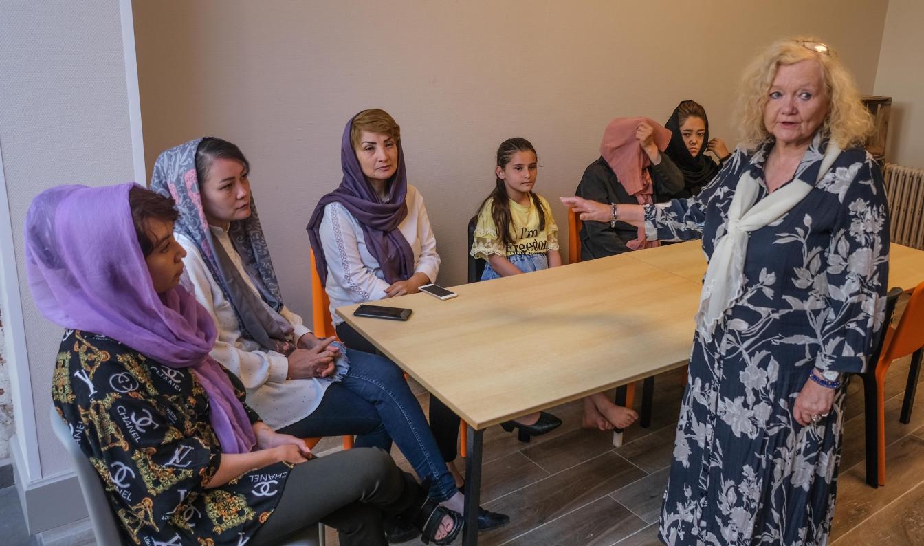 Henk Deleu Ieper Afghaanse medewerkers Moeders voor Vrede in Ieper 5.JPG
