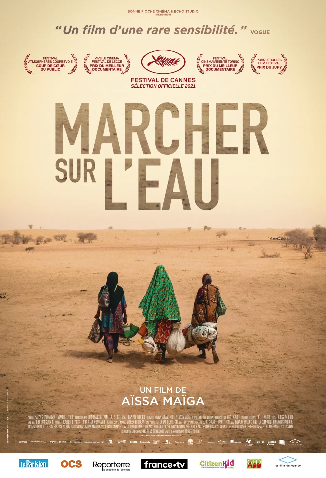 Film poster: Marcher Sur L'eau 