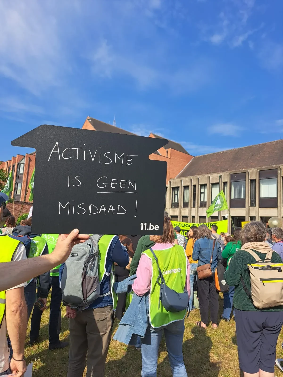 activisme is geen misdaad