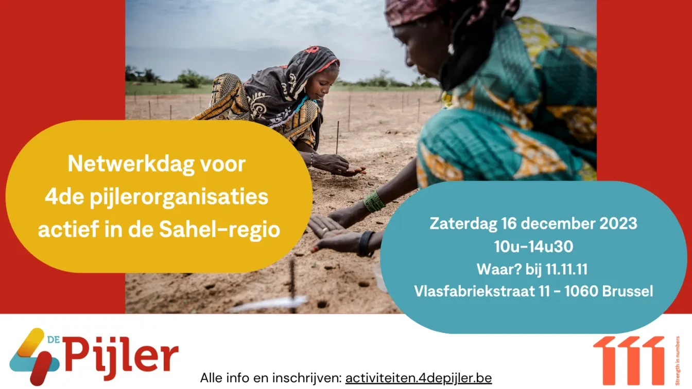 banner netwerkdag Sahel-regio 4de Pijler