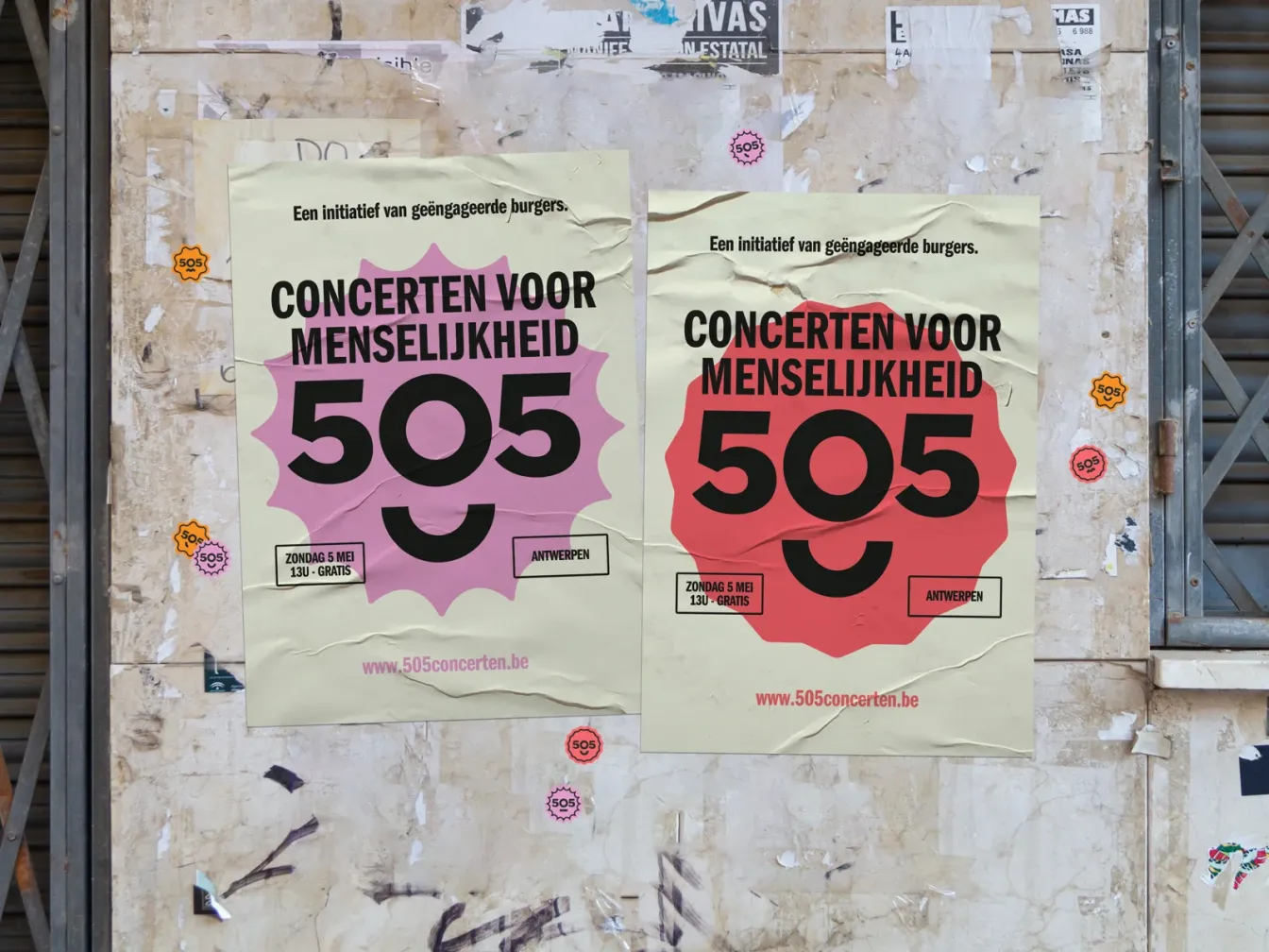 Poster 505-Concerten voor Menselijkheid