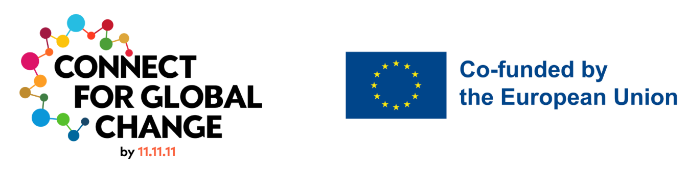 Banner logo's Connect for Global Change en EU