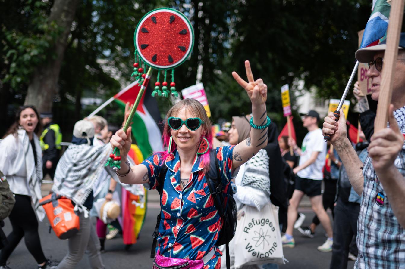 Protest in Londen 