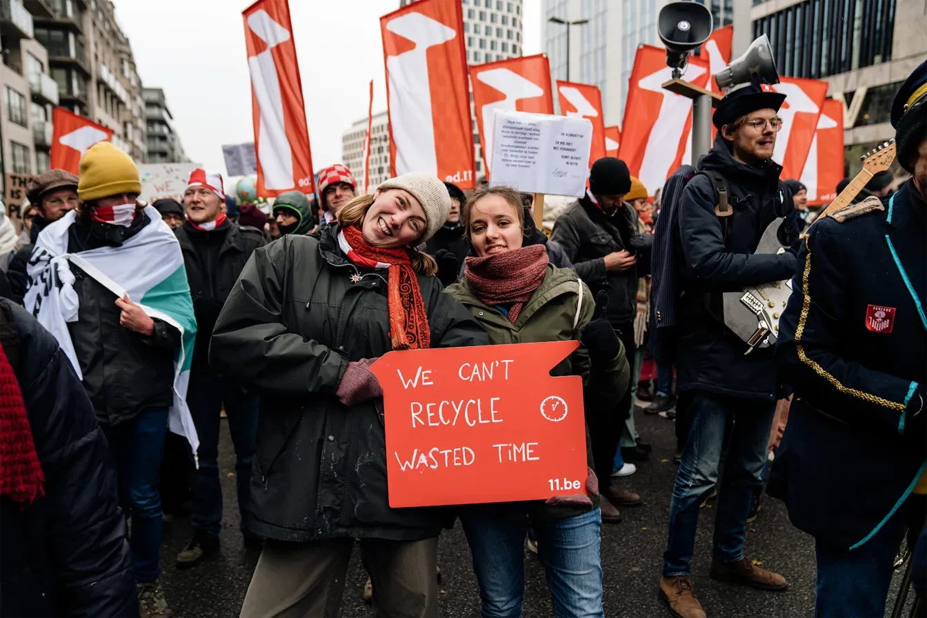 11.11.11 op de klimaatmars van 3 december in Brussel