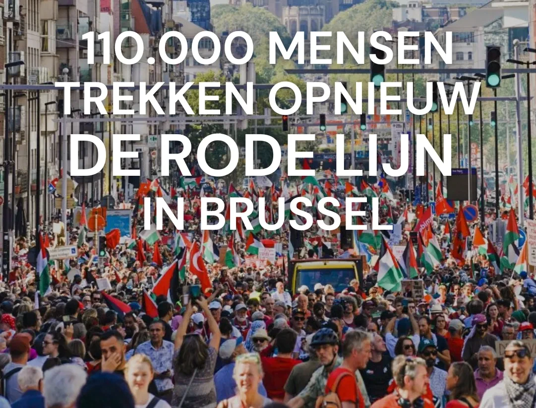 110.000 mensen trekken opnieuw de rode lijn in Brussel