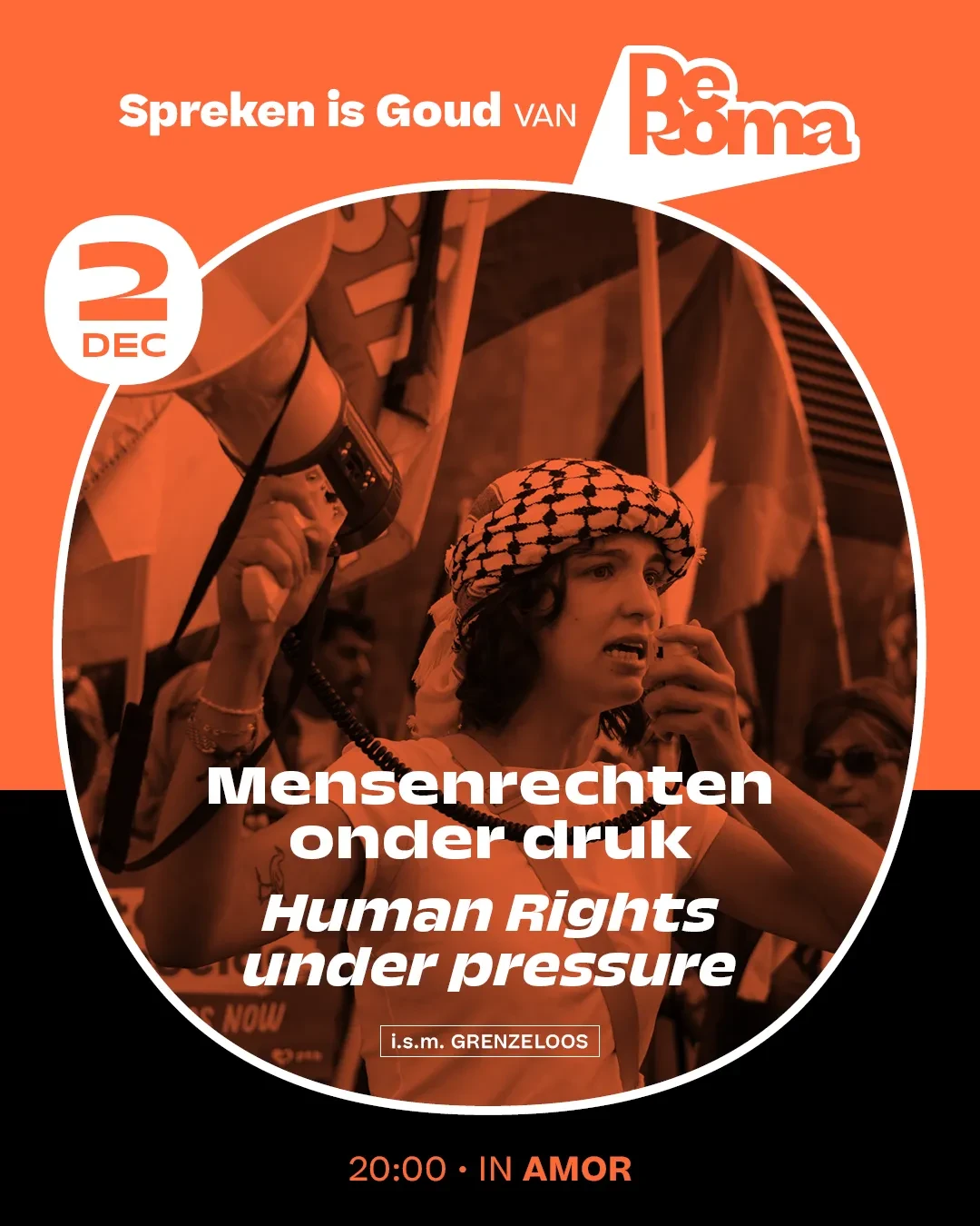 Affiche event: Mensenrechten onder druk