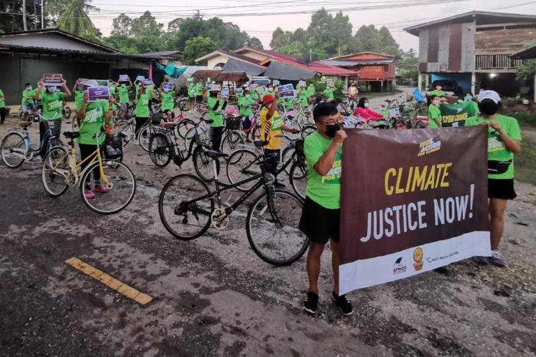 Bike Action for Climate in Pitsanulok Thailand
