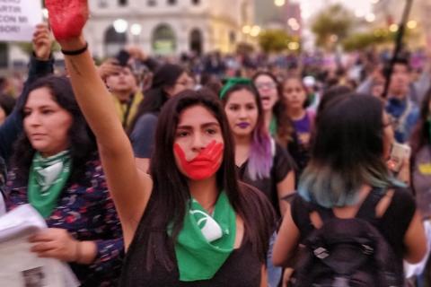 Vrouwen protesteren in Latijns-Amerika