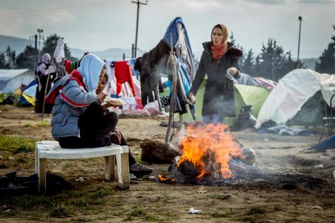 Vluchtelingenkamp in Idomeni, Griekenland © Julian Buijzen