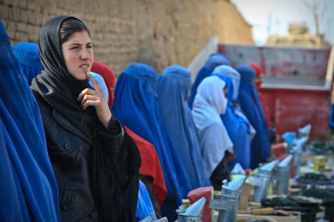 Vrouw in Afghanistan