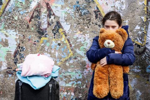 Meisje uit Oekraïne op de vlucht in Italië