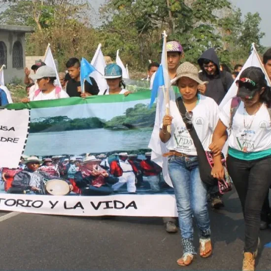 marcha por el agua