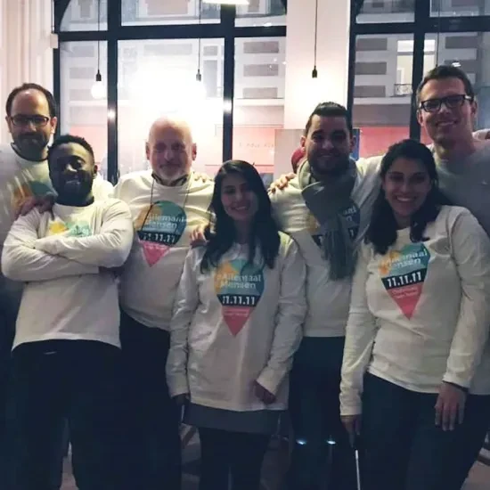 Nora en haar groep vrijwilligers, campagne 2018