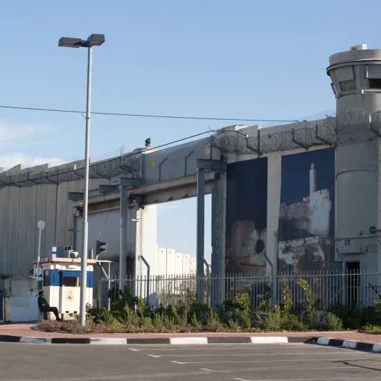 Checkpoint aan de Israëlisch-Palestijnse grens (Foto: Ingmar Zahorsky)