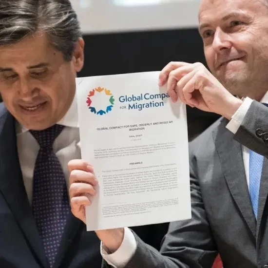 Op 13 juli 2018 werd de tekst goedgekeurd door 192 landen  © UN Photo/Mark Garten