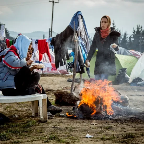 Vluchtelingenkamp in Idomeni, Griekenland © Julian Buijzen