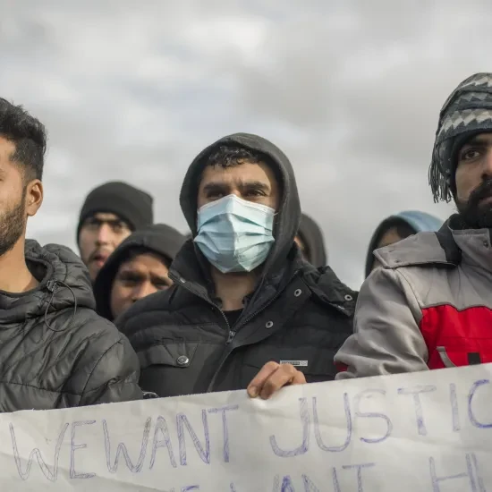 Vluchtelingen strijden voor beter