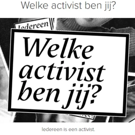 iedereen is een activist