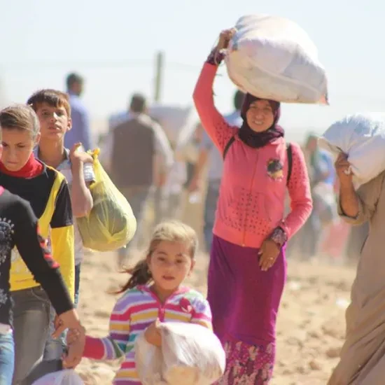 Syrian Kurdush refugees turkey