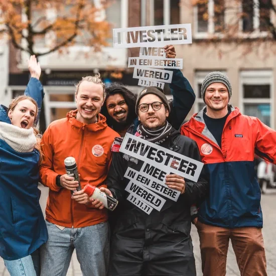 Actievoerders van 11.11.11 investeren hun tijd voor een betere wereld