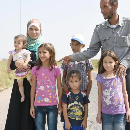 Syrisch gezin in Turkije