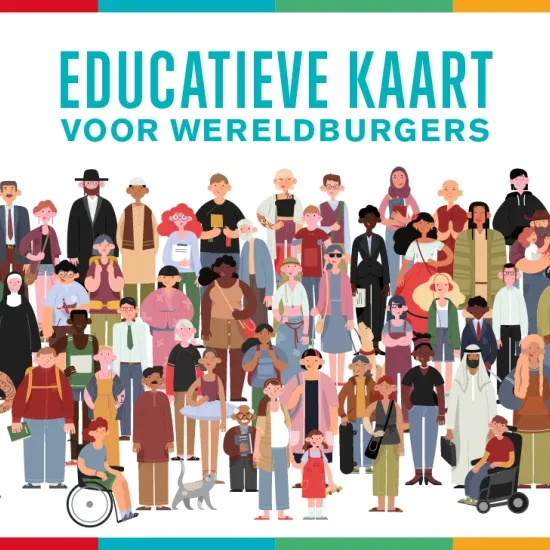 Educatieve kaart voor wereldburgers