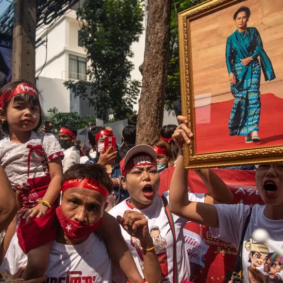 Protesten in Myanmar