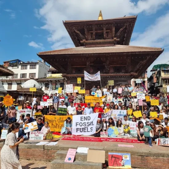 Klimaatprotest Nepal