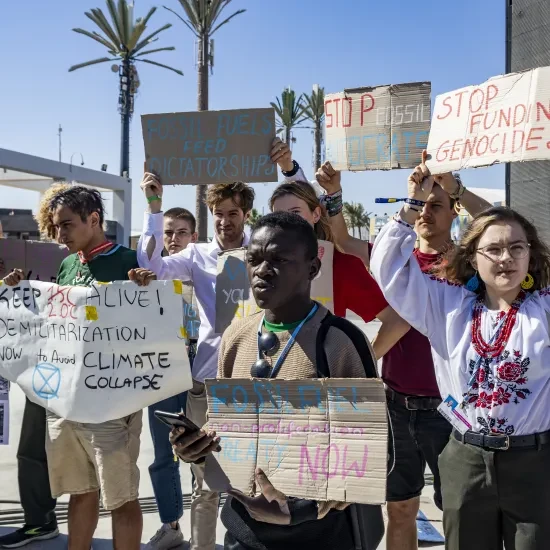 Activisten op de klimaattop