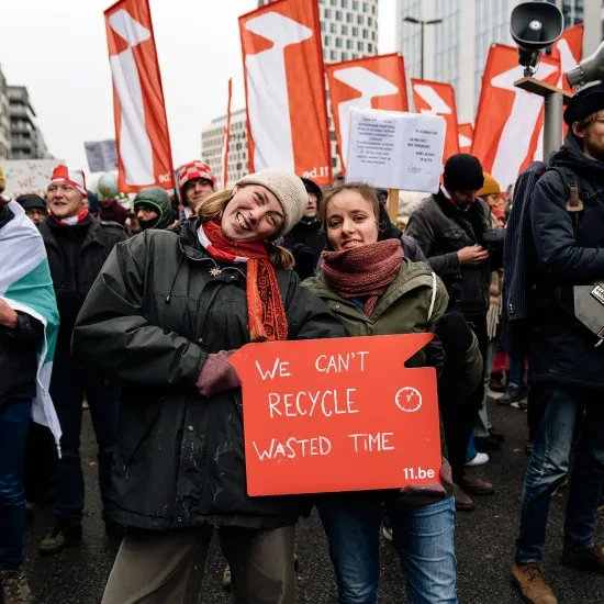 11.11.11 op de klimaatmars van 3 december in Brussel